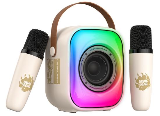 ONIKUMA L7 RGB Home Karaoke Machine Bluetooth-compatible Speaker with 2 Microphone - Beige